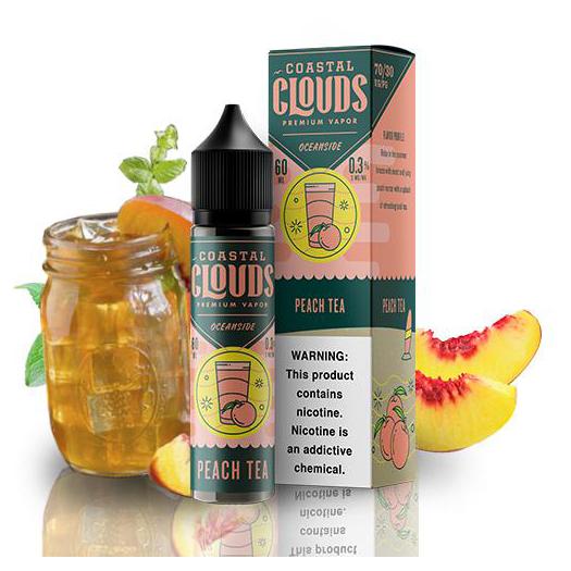 COASTAL CLOUDS PEACH TEA 50ml + Nicokit Gratis COASTAL CLOUDS PEACH TEA