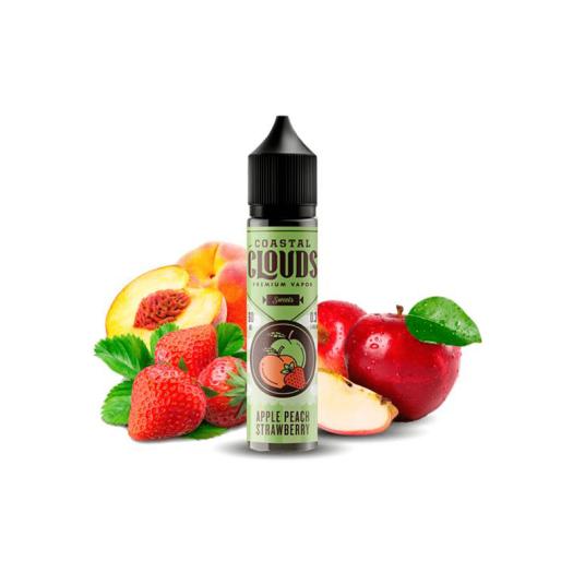 COASTAL CLOUDS SWEETS APPLE PEACH STRAWBERRY 50ml + Nicokit Gratis