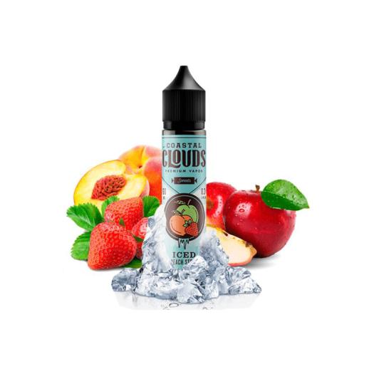 COASTAL CLOUDS SWEETS APPLE PEACH STRAWBERRY ICED 50ml + Nicokit Gratis