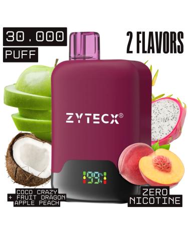 Coco Crazy + Dragon Apple Peach | MAGIC DUO Desechable | 30000 PUFFS Sin Nicotina |