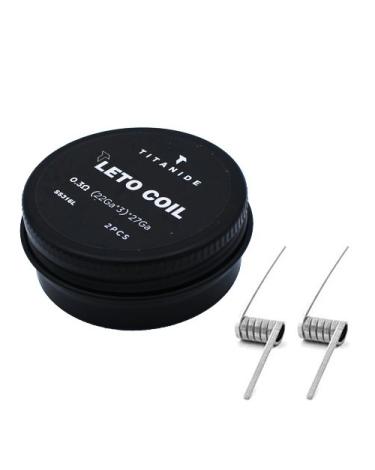 Coils Leto RTA SS316L 3mm 0.3Ω (2pcs) - Titanide