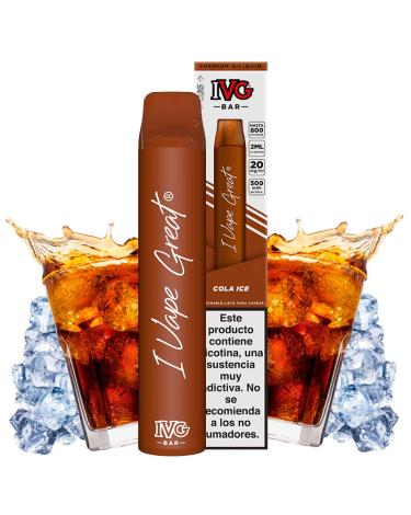 Cola Ice 600puffs - IVG Bar Plus 20mg - Pod Desechable