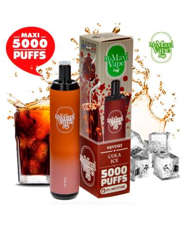 COLA ICE Ma Maxi vape 5000 puffs SIN NICOTINA