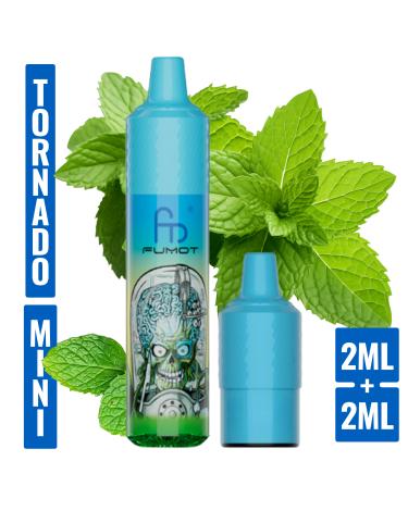 Cool Mint Mini Tornado 1200 (con 2 Pods 2ml 20mg) Fumot
