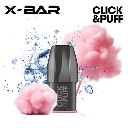 COTTON CANDY Cartucho Click & Puff X-Bar 2ml 20mg 600 Puff (1 ud)