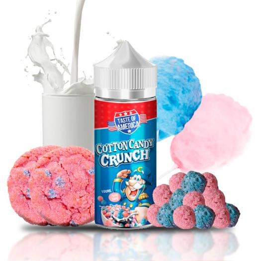 COTTON CANDY CRUNCH Taste Of America 100ml + Nicokits
