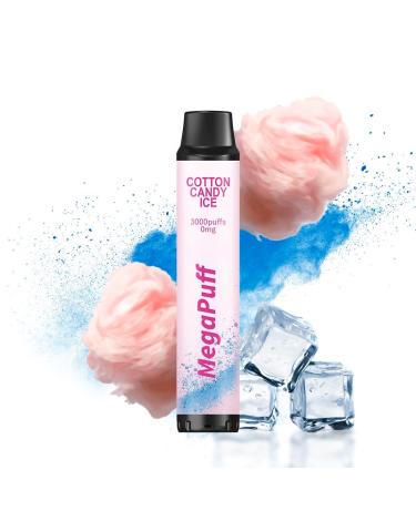 Cotton Candy Ice MegaPuff – 3000 PUFF – Desechable SIN NICOTINA