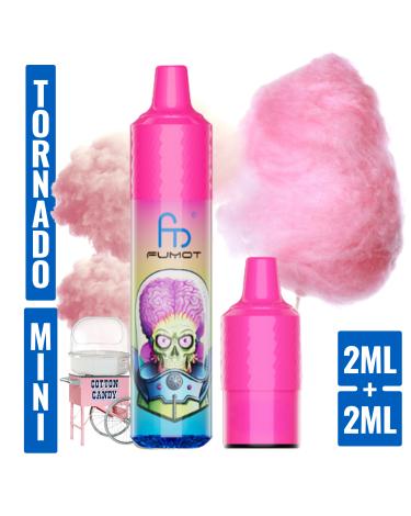 Cotton Candy Mini Tornado 1200 (con 2 Pods 2ml 20mg) Fumot