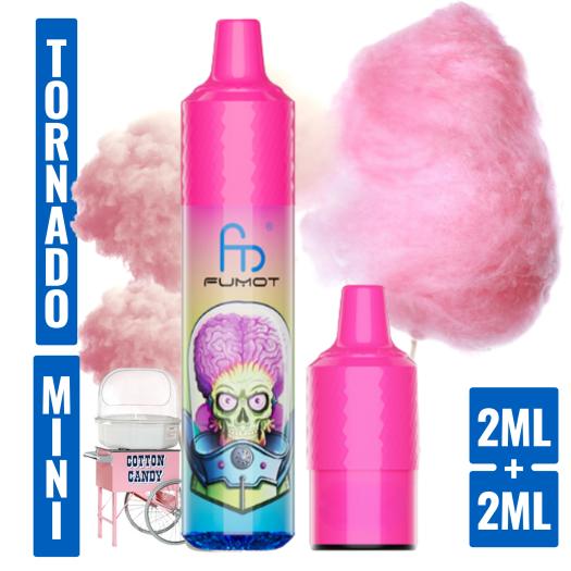 Cotton Candy Mini Tornado 1200 (con 2 Pods 2ml 20mg) Fumot