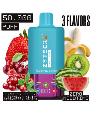 Cranberry Cherry | MAGIC TRIPLE Desechable | 50.000 Puffs Sin Nicotina |