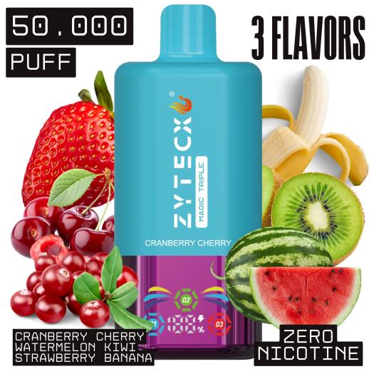 Cranberry Cherry | MAGIC TRIPLE Desechable | 50.000 Puffs Sin Nicotina |