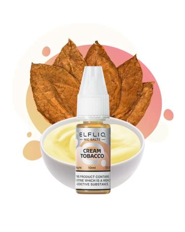Cream Tobacco Nic Salt 10ml - Elfliq by Elf Bar