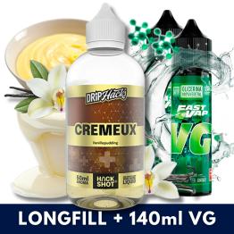 Cremeux 50ml/250 Aroma (Longfill) Drip Hacks + 140ml VG Fast