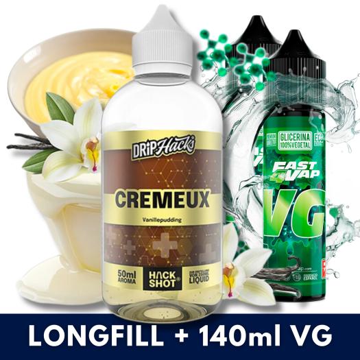Cremeux 50ml/250 Aroma (Longfill) Drip Hacks + 140ml VG Fast