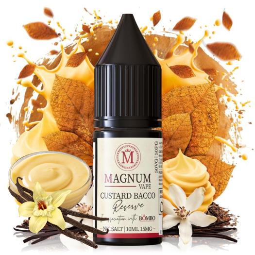 Custard Bacco Reserve 10ml Magnum Vape Nic Salts