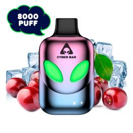 Desechable Cherry Ice 8000 Puff  - Cyber Bar - Sin Nicotina