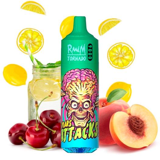 Desechable CHERRY PEACH LEMONADE Tornado 9000 Puff - 600mAh Fumot SIN NICOTINA