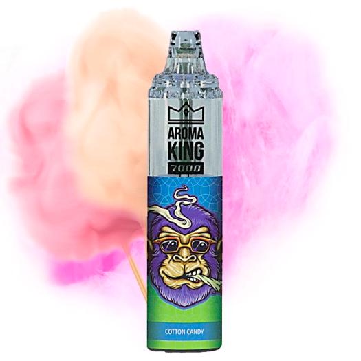 Desechable COTTON CANDY Tornado 7000 Puff SIN NICOTINA - Aroma King