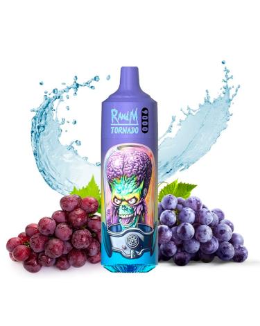 Desechable GRAPE Tornado 9000 Puff - 600mAh Fumot SIN NICOTINA