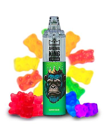 Desechable GUMMY BEAR  Tornado 7000 Puff SIN NICOTINA - Aroma King