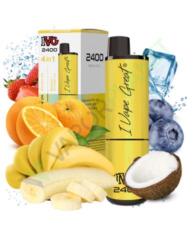 Desechable IVG 2400 Pod Kit BANANA EDITION - 4 IN 1 - 20mg