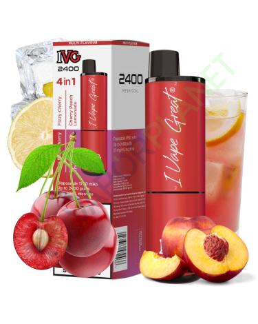 Desechable IVG 2400 Pod Kit CHERRY EDITION - 4 IN 1 - 20mg
