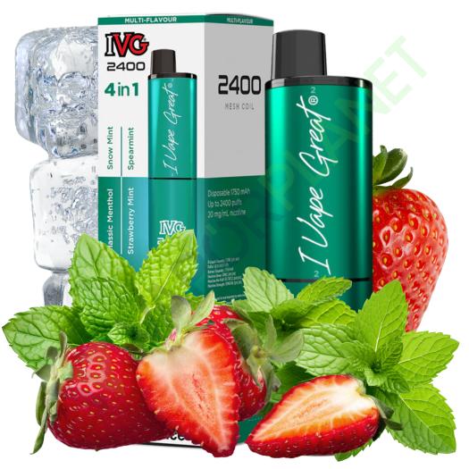 Desechable IVG 2400 Pod Kit MINT EDITION - 4 IN 1 - 20mg