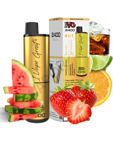 Desechable IVG 2400 Pod Kit SUMMER EDITION - 4 IN 1 - 20mg