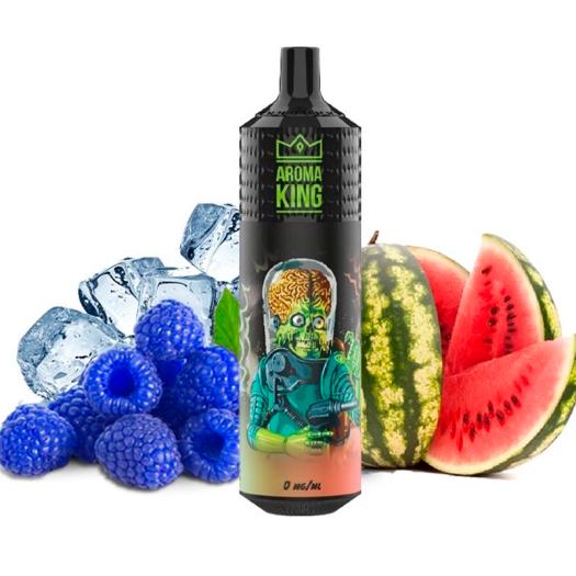 Desechable Mars Watermelon Razz Ice 9000 Puff - SIN NICOTINA - Aroma King