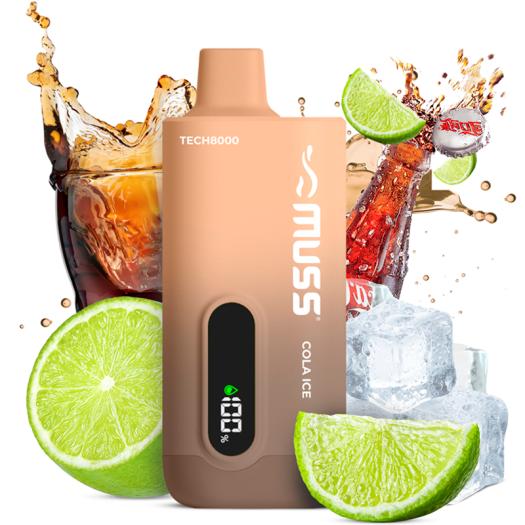 Desechable Muss Tech8000 COLA ICE - Sin Nicotina 8000 Puff