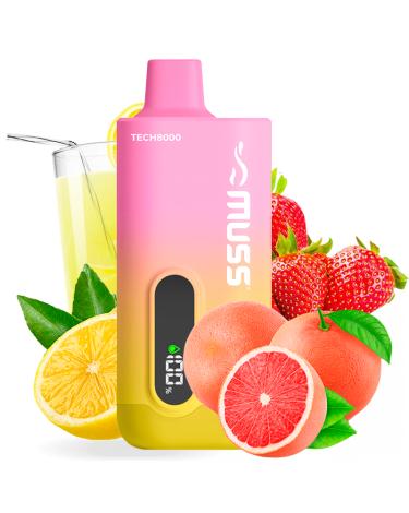 Desechable Muss Tech8000 PINK LEMONADE - Sin Nicotina 8000 Puff