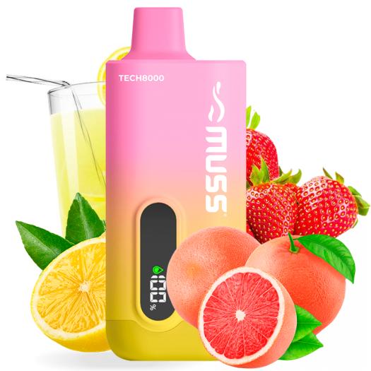 Desechable Muss Tech8000 PINK LEMONADE - Sin Nicotina 8000 Puff