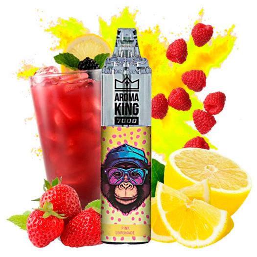 Desechable PINK LEMONADE Tornado 7000 Puff SIN NICOTINA - Aroma King