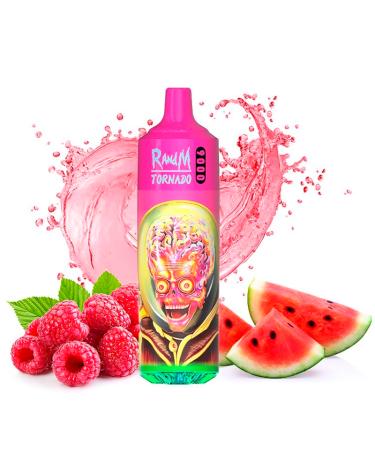 Desechable RASPBERRY WATERMELON Tornado 9000 Puff - 600mAh Fumot SIN NICOTINA