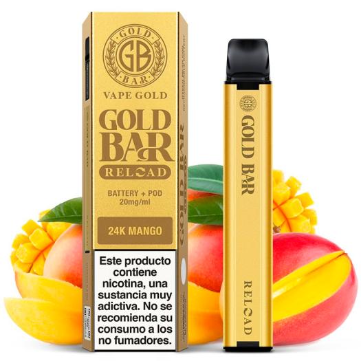Desechable Reload Battery + Cartucho Mango Pod 2ml 20mg - Gold Bar