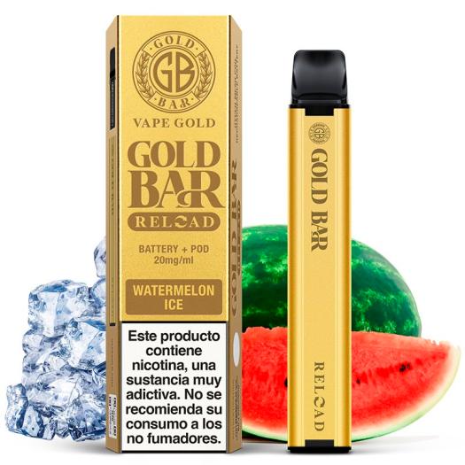 Desechable Reload Battery + Cartucho Watermelon Ice Pod 2ml 20mg - Gold Bar