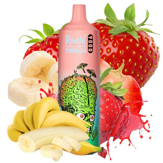 Desechable STRAWBERRY BANANA Tornado 9000 Puff - 600mAh SIN NICOTINA