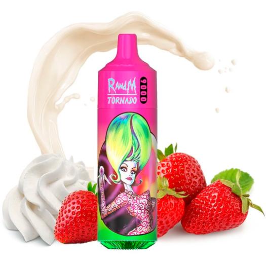 Desechable STRAWBERRY CREAM Tornado 9000 Puff - 600mAh Fumot SIN NICOTINA