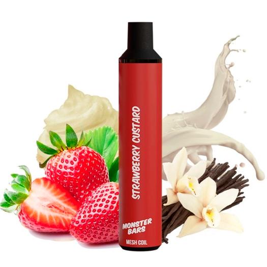 Desechable Strawberry Custard 20mg - Monster Bar