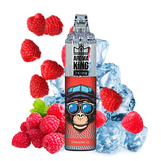 Desechable STRAWBERRY ICE Tornado 7000 Puff SIN NICOTINA - Aroma King