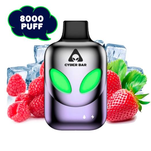 Desechable Strawberry Raspberry Ice 8000 Puff  - Cyber Bar - Sin Nicotina