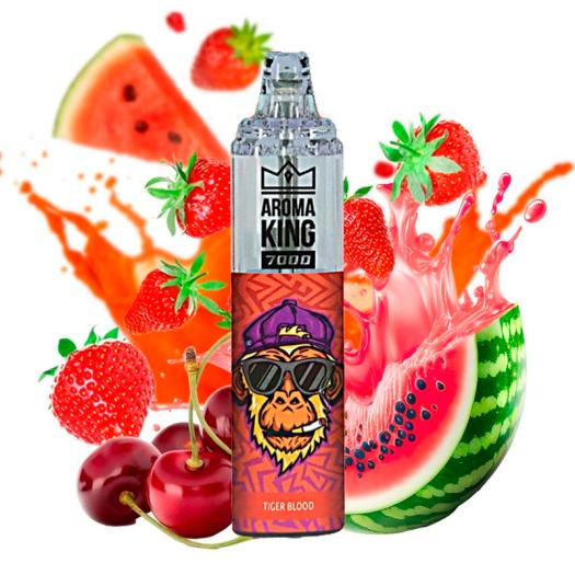 Desechable TIGER BLOOD Tornado 7000 Puff SIN NICOTINA - Aroma King