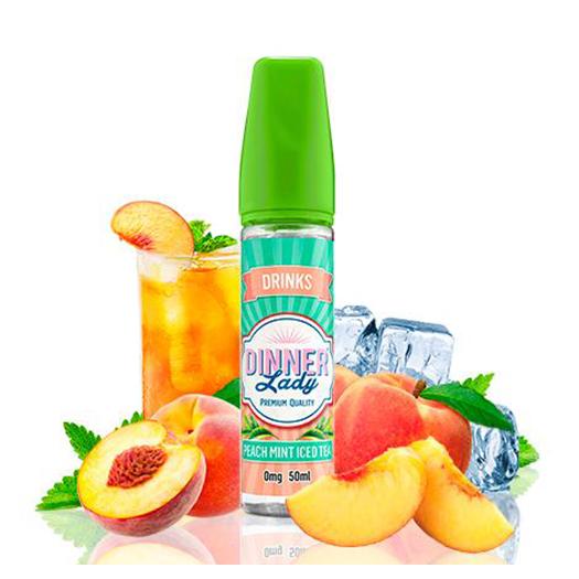→ Dinner Lady Drinks Peach Mint Iced Tea 50ml + Nicokit Gratis