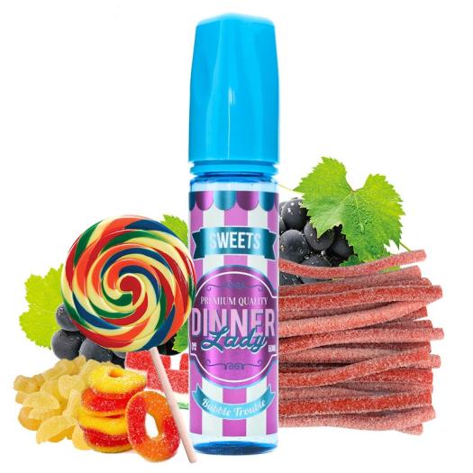 → Dinner Lady Sweets Boubble Trouble 50ml + Nicokit Gratis