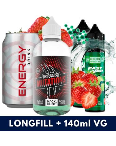 Double Helix 50ml/250 Aroma (Longfill) Drip Hacks + 140ml VG Fast