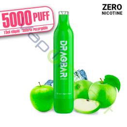 Dragbar GREEN APPLE ICE 13ml – 5000 PUFF – Desechable SIN NICOTINA