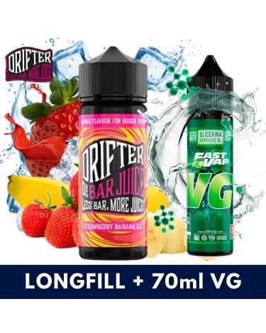 Drifter Bar Strawberry Banana Ice 24ml (longfill) + VG FAST 70ML