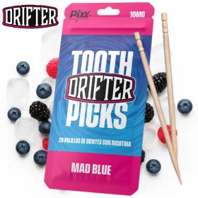 Drifter Tooth Picks Mad Blue 10mg | Palillos de Madera con Nicotina (20uds)