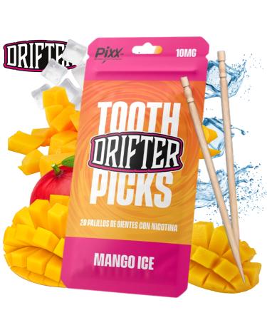 Drifter Tooth Picks Mango Ice 10mg | Palillos de Madera con Nicotina (20uds)