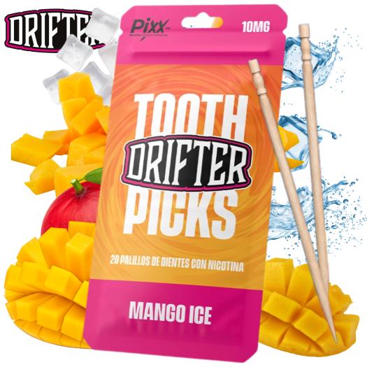 Drifter Tooth Picks Mango Ice 10mg | Palillos de Madera con Nicotina (20uds)